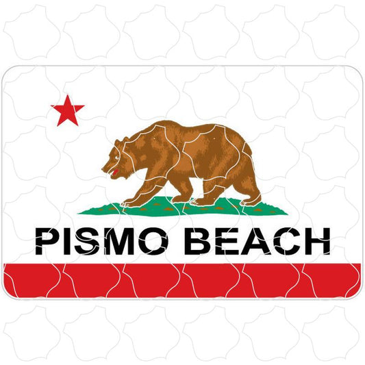 Pismo Beach Ca California Flag