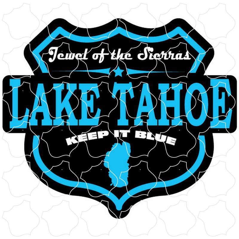 Lake Tahoe Black and Blue Shield