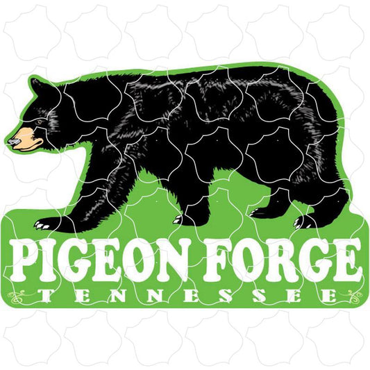 Pigeon Forge, Tennessee Walking Bear Green Base