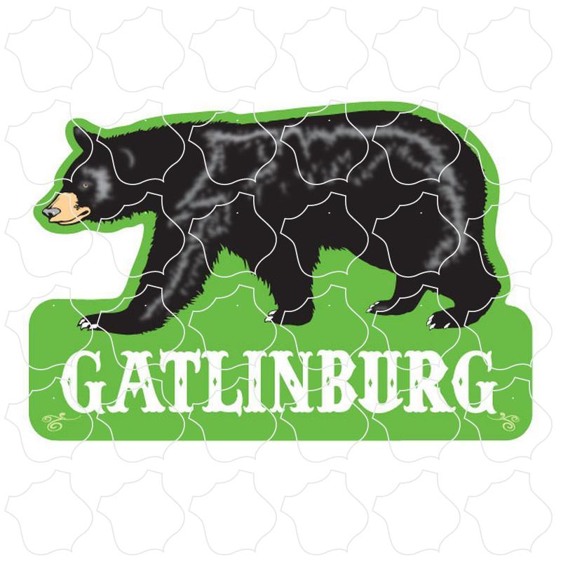 Gatlinburg, TN Walking Bear Green Base