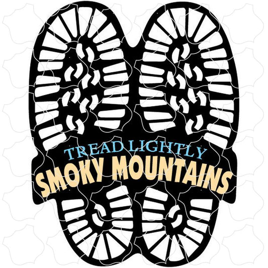 Great Smoky Mountains Tread Lightly Boot Prints