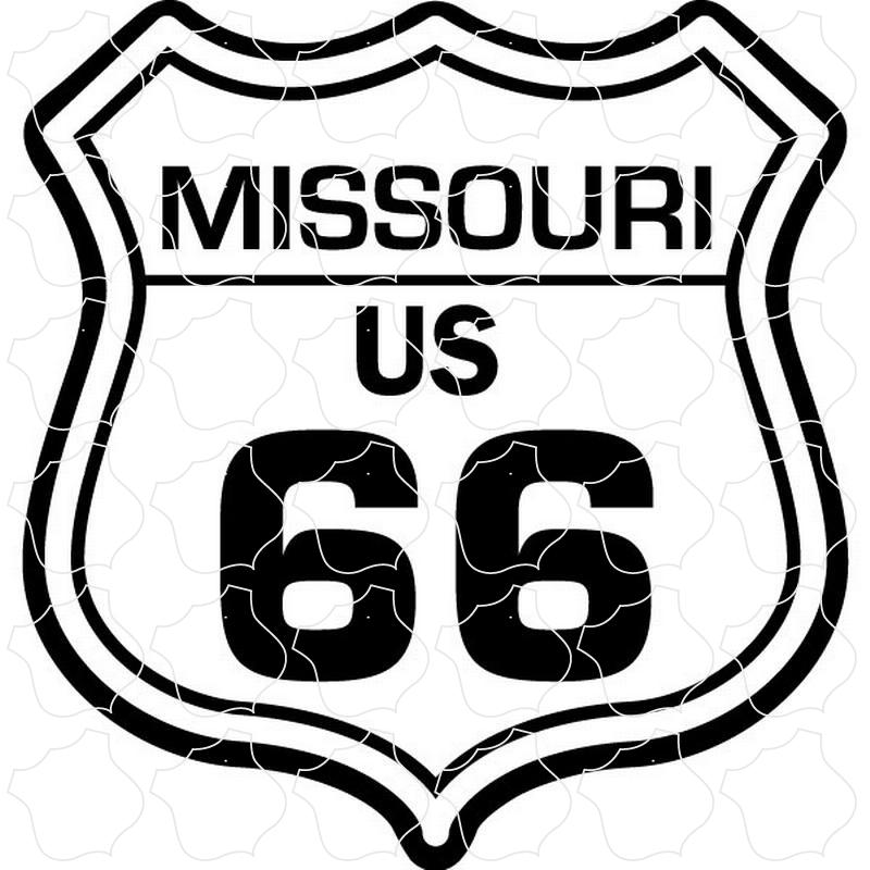 Missouri Black and White Shield