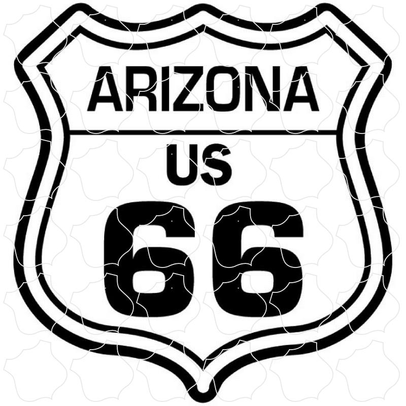 Arizona Black and White Shield