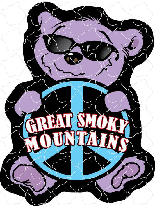 Great Smoky Mountains Bear Holding Peace Sign