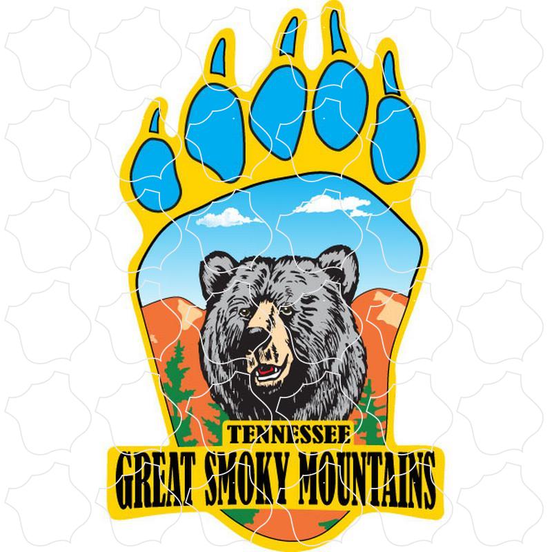 Great Smoky Mountains Bear Head Bear Paw