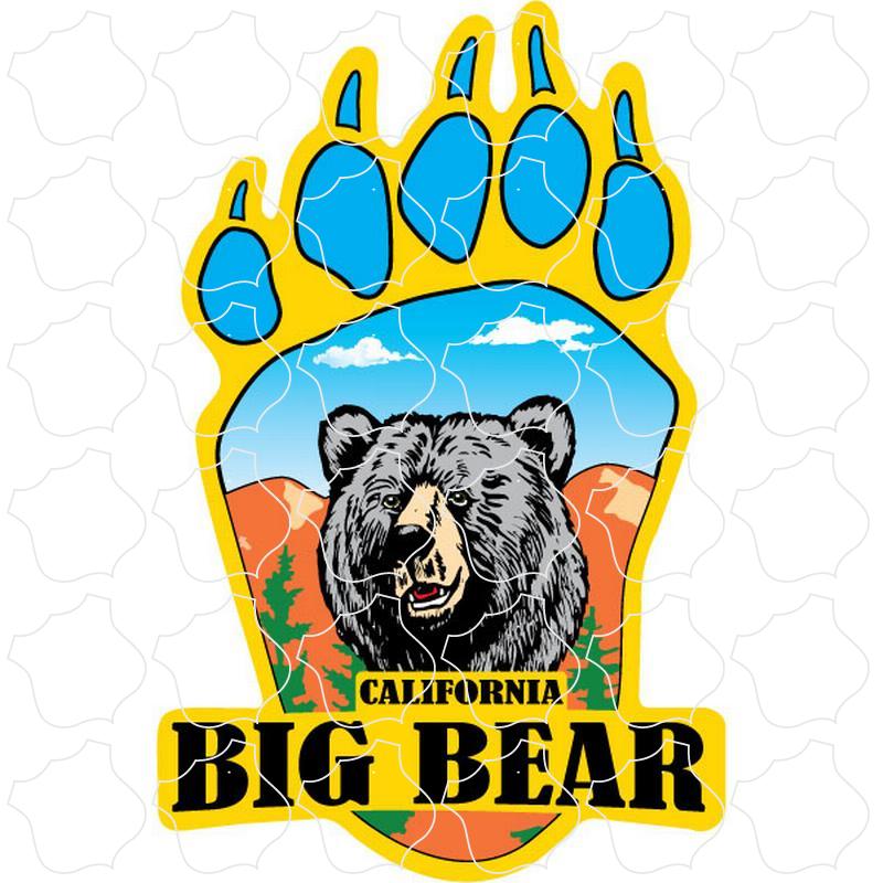 Big Bear, California Bear Head Bear Paw