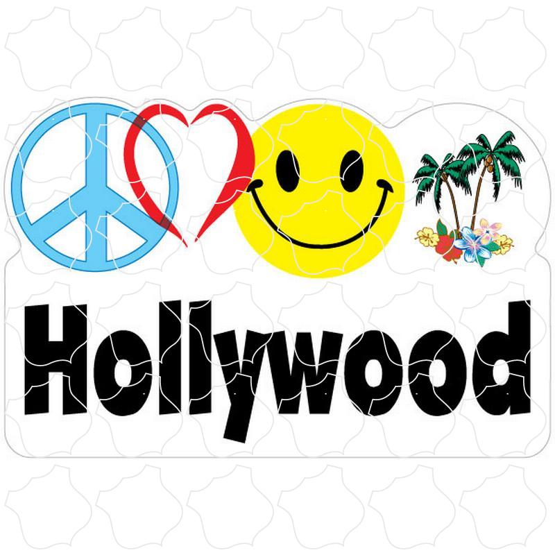 Peace Love Happy Palms Hollywood, CA Peace Heart Happy Palm