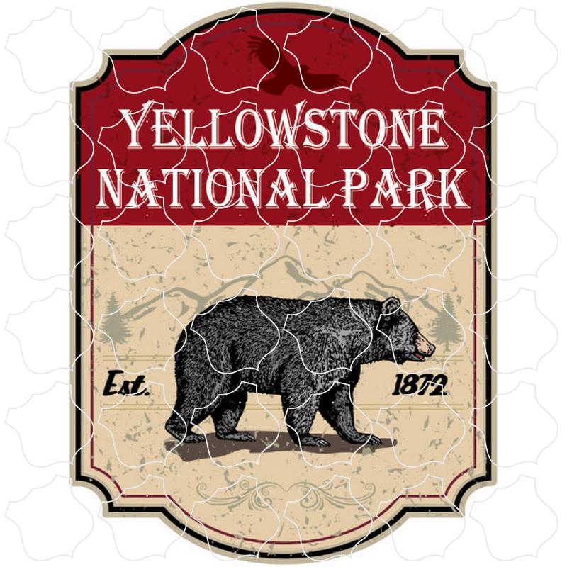 Yellowstone National Park Red Bear Sign