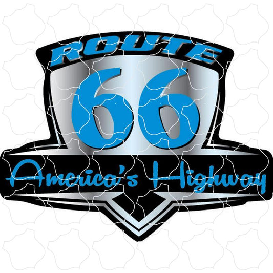 Route 66 Retro Emblem