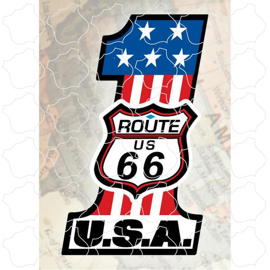 Route 66 Flag Number One