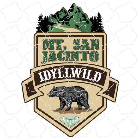 Idyllwild Emerald Vertical Sign