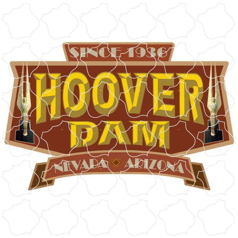 Nevada Arizona Hoover Dam Brown Shield