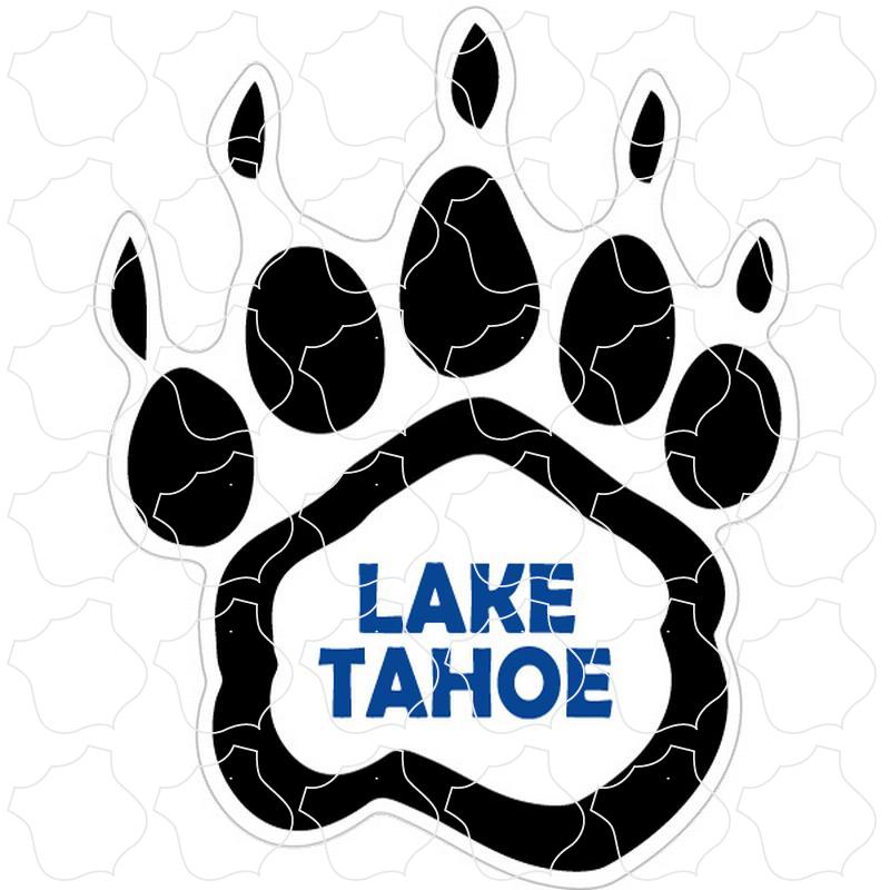 Lake Tahoe Back Bear Paw Print