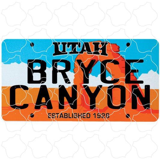 Utah License Plate Bryce Canyon, UT Utah License Plate