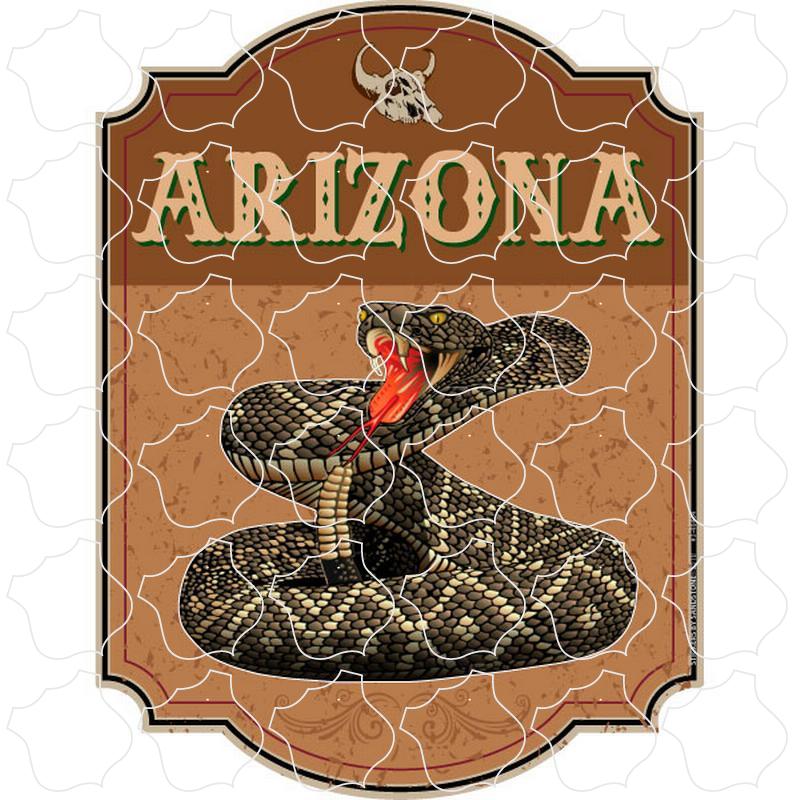 Arizona Brown Rattlesnake Sign