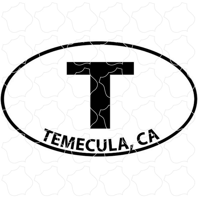 Temecula, CA Black and White Euro Oval