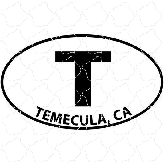 Temecula, CA Black and White Euro Oval