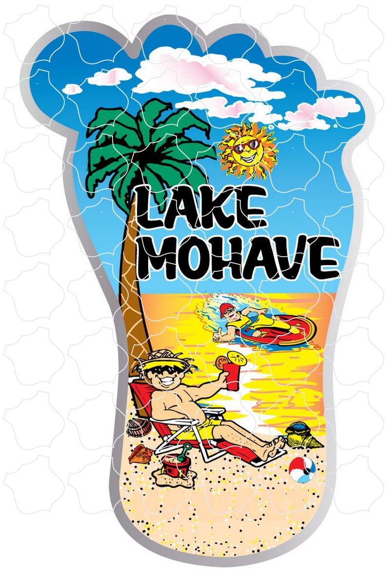 Lake Mohave Foot Print Palm Tree Beach Lake Mohave Foot Print