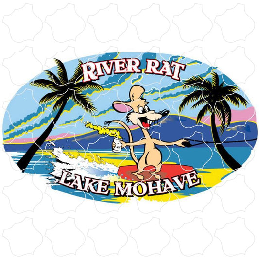 Lake Mohave River Rat Oval with Water Skiing Rat