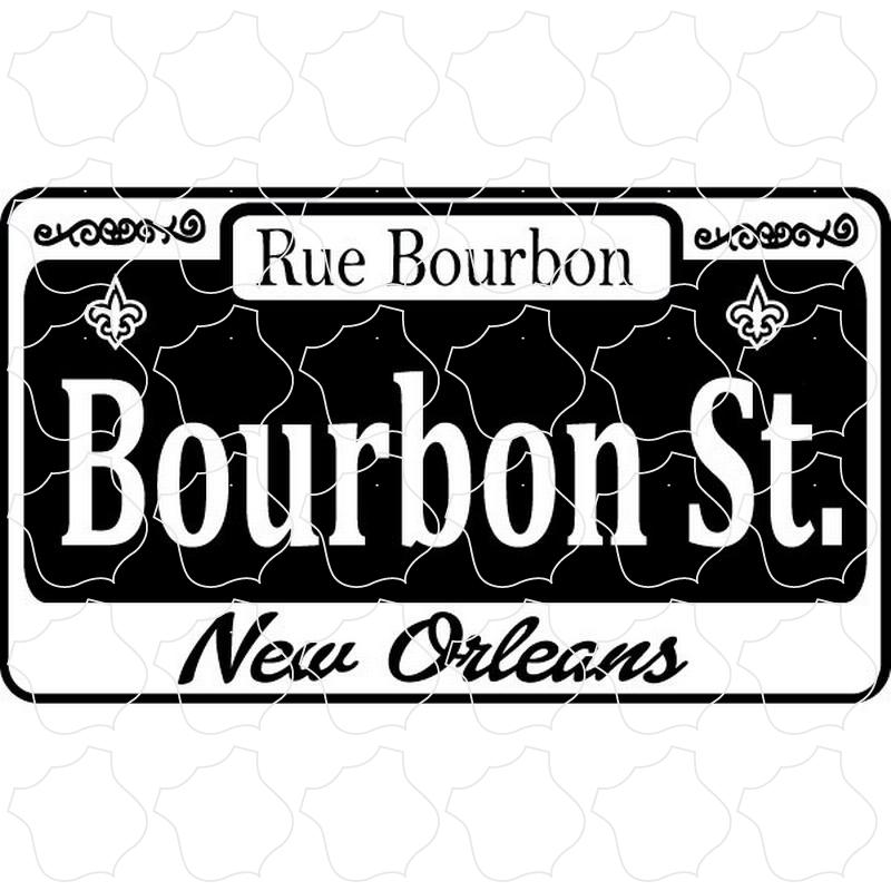 New Orleans, LA Bourbon Street Sign