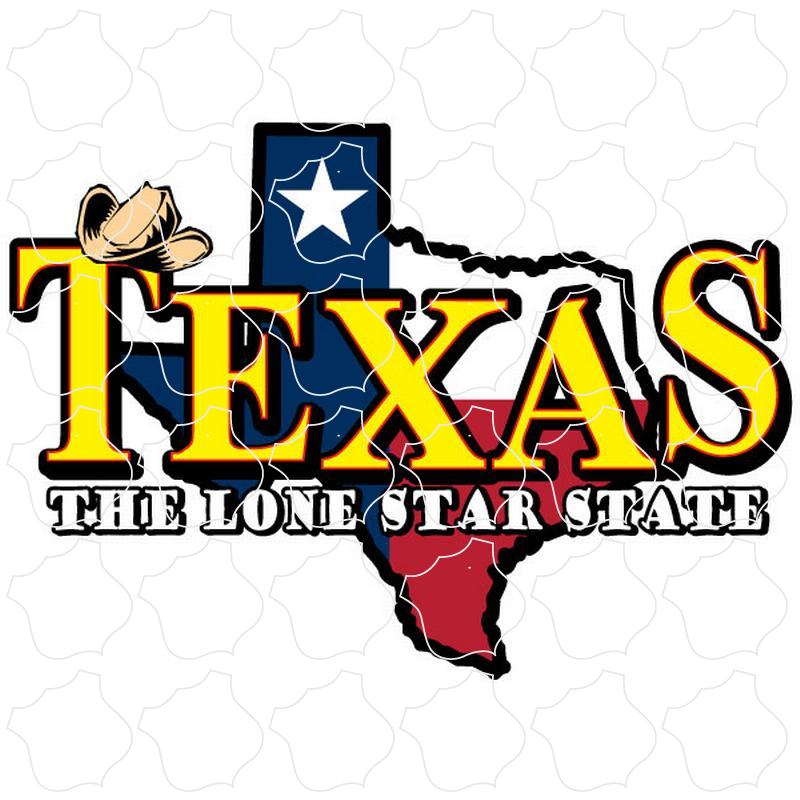 Texas Yellow Cowboy Letters