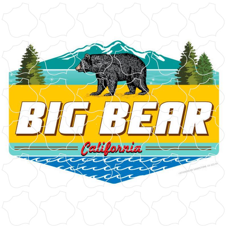 Big Bear, California Teal Mountains & Bear