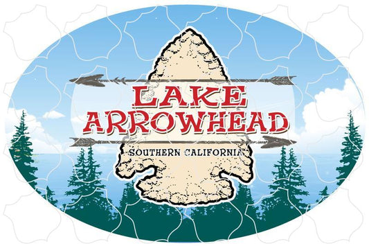 LakeArrowhead oval Lake Arrowhead Vertical Oval with Arrowhead