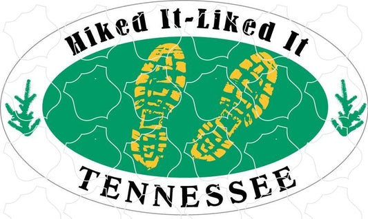 Tennessee Hiked It Liked It Green Oval