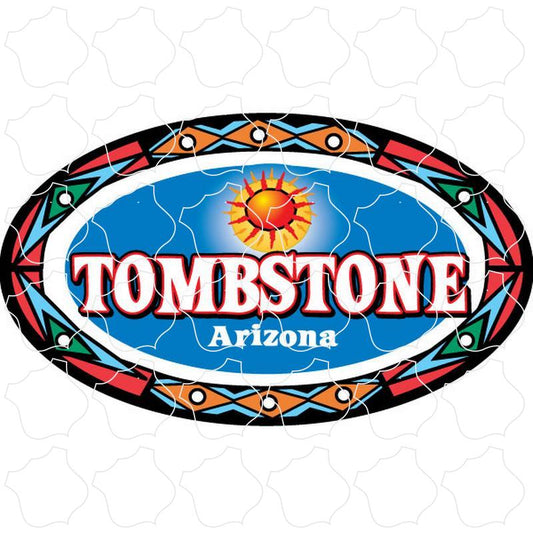 Tombstone, Arizona Blue Southwest Graphics