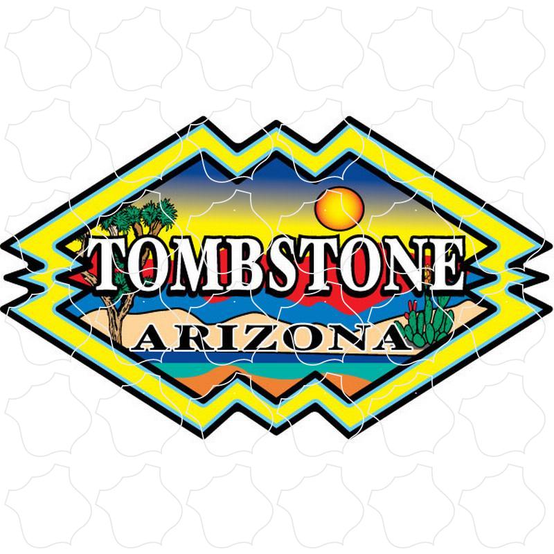 Tombstone, AZ Yellow Geometric Design