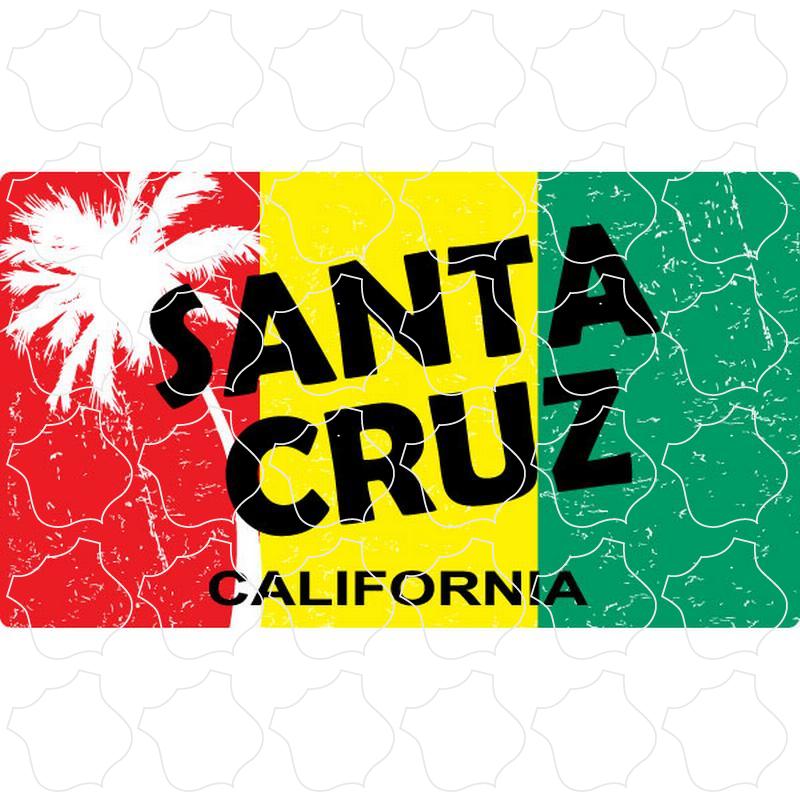 Santa Cruz, CA Rasta Flag