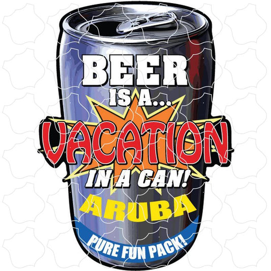 Aruba Beer Can Vacation