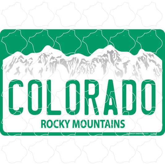 Colorado License Plate