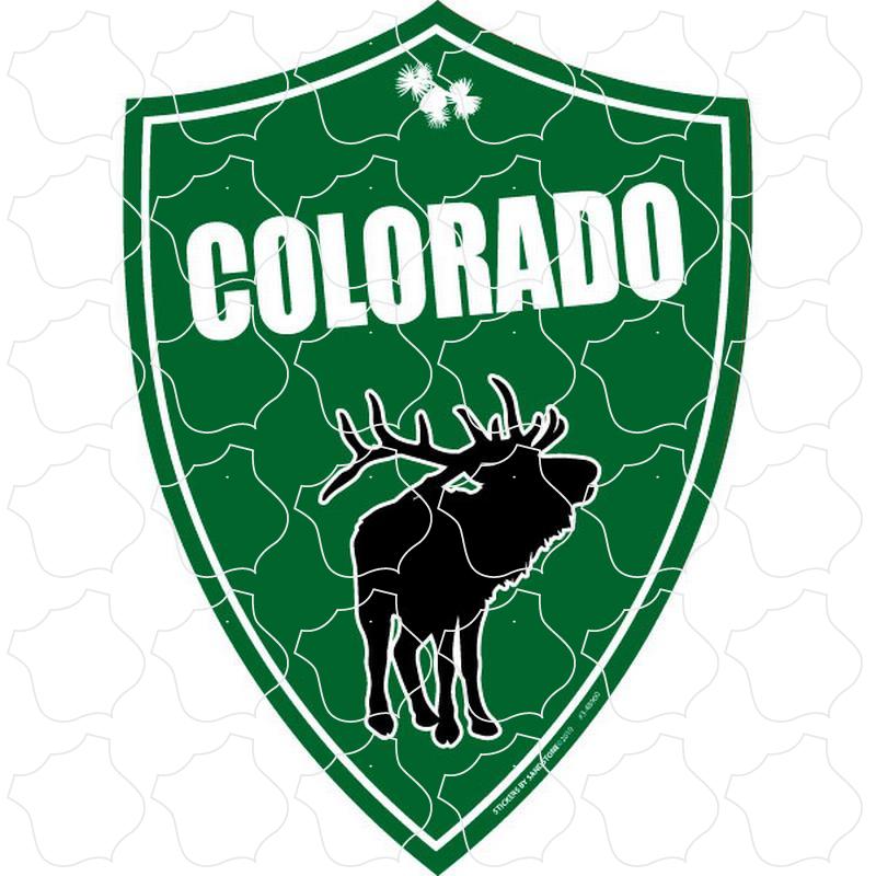 Green Elk Shield Colorado Green Elk Shield