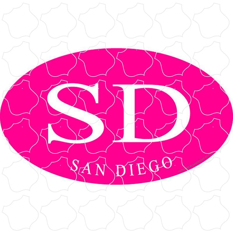 San Diego Pink Euro Oval