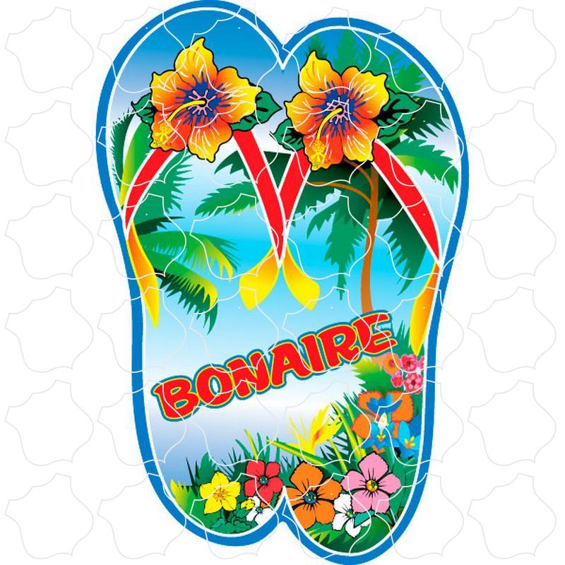 Bonaire Flower Flip Flops