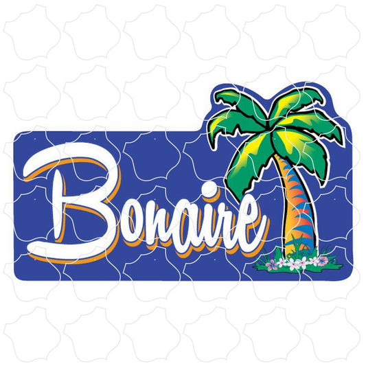 Bonaire Palm Tree Purple Background