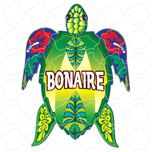 Bonaire Green Floral Turtle