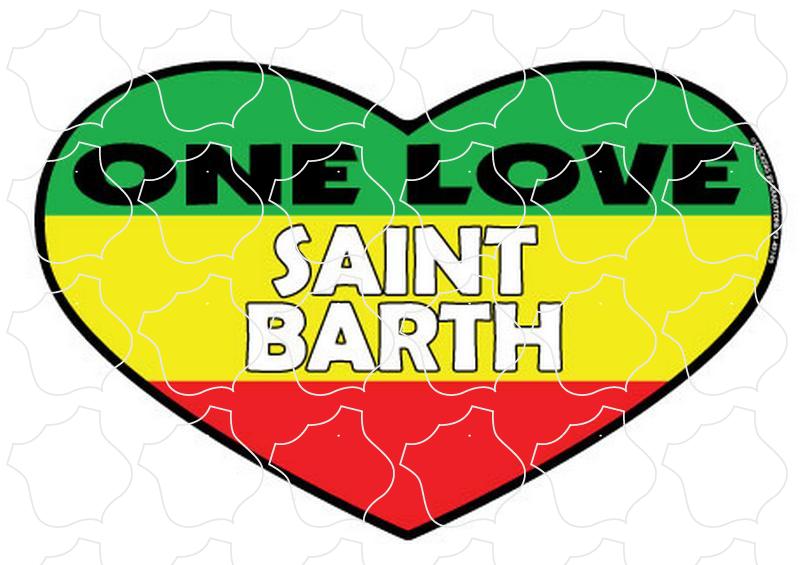 One Love Heart St. Barth F.W.I One Love Heart