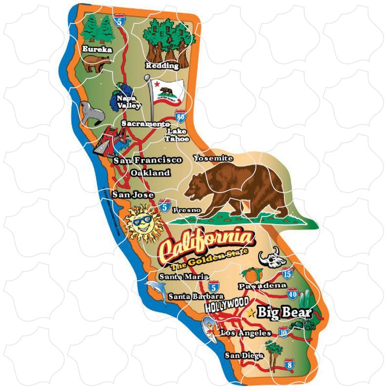 Big Bear 50 States Map California