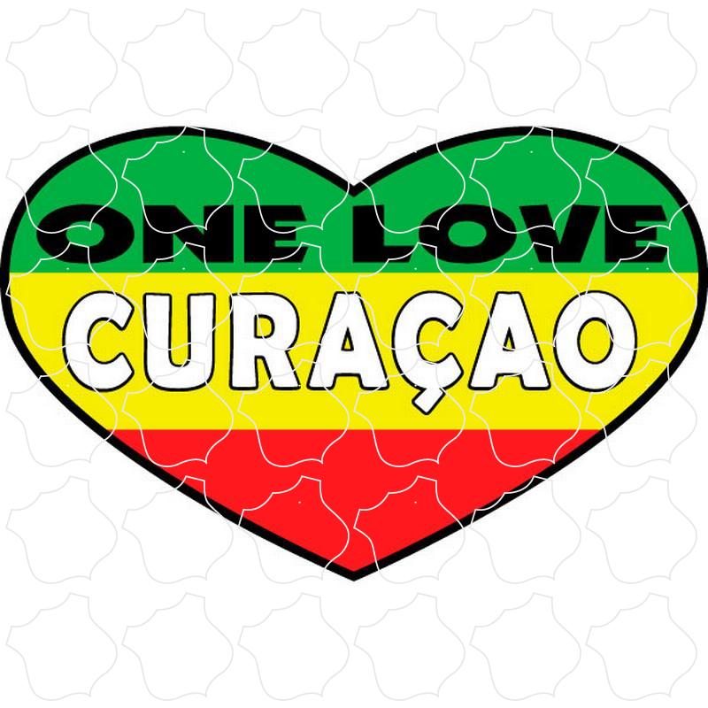 Curacao One Love Heart