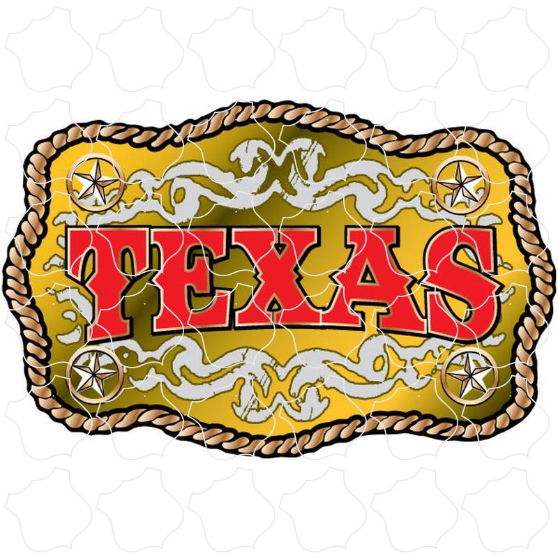 Texas Gold Belt Buckle