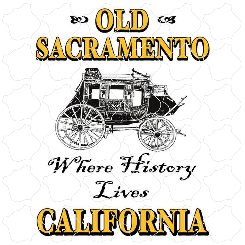 Old Sacramento, California History Lives Stagecoach