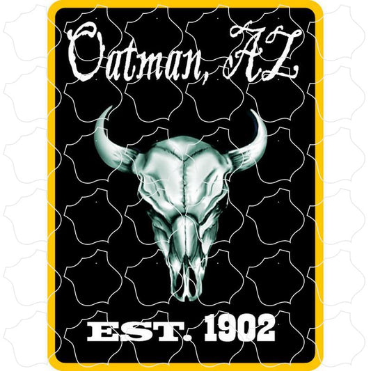 Oatman, AZ Steer Skull Black