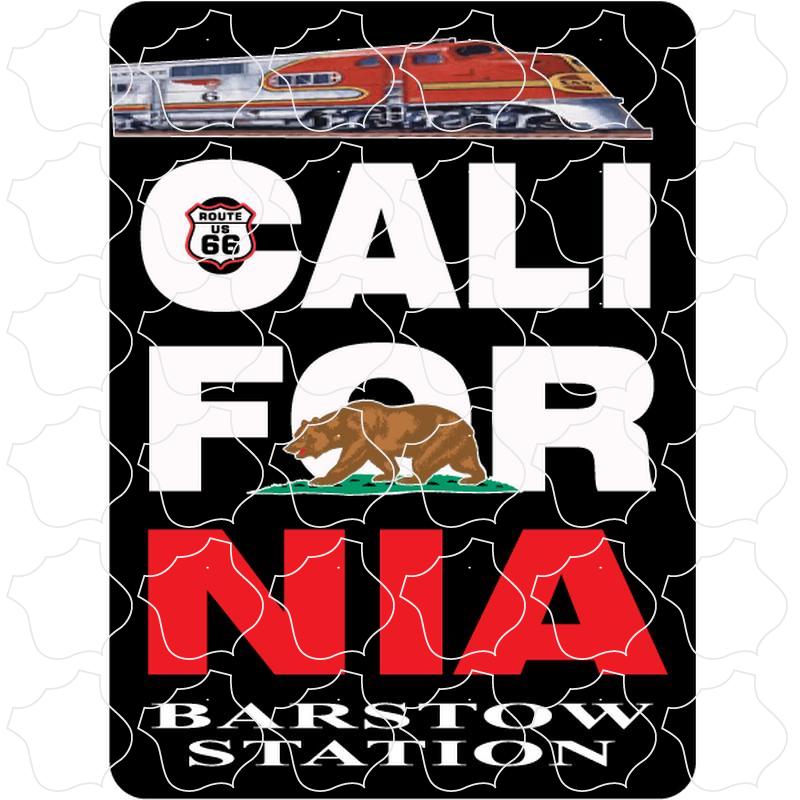 Barstow, CA California Black Train Flag
