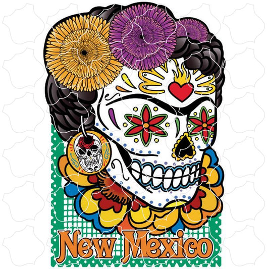 New Mexico Frida Sugar Skull