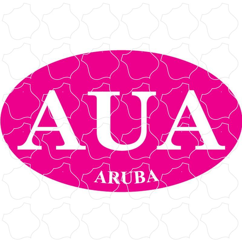 Aruba Hot Pink Euro Oval