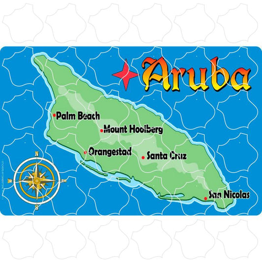 Aruba Aruba Map