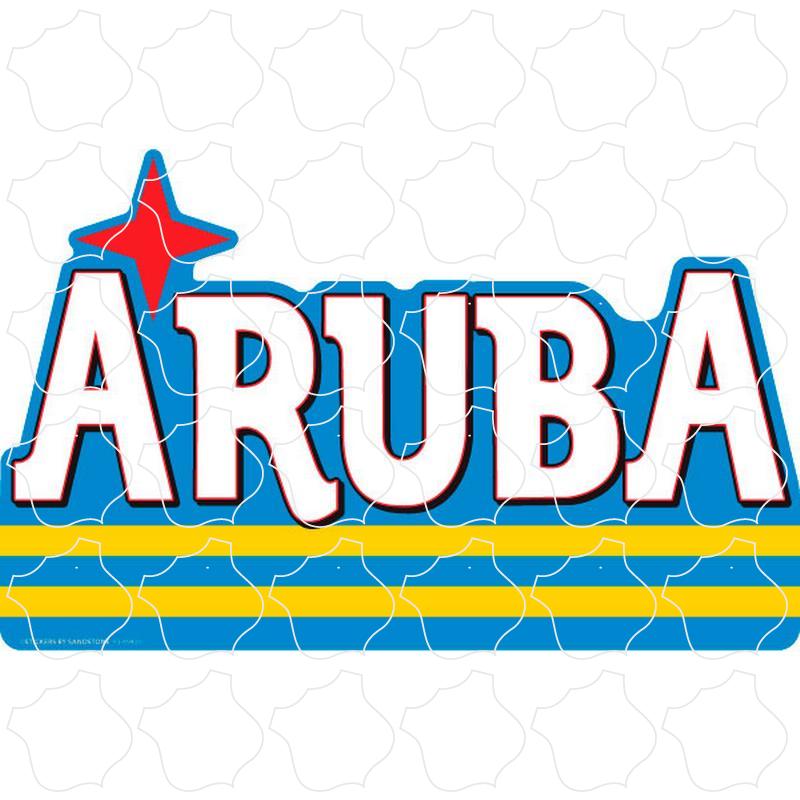 Aruba Flag Cutout