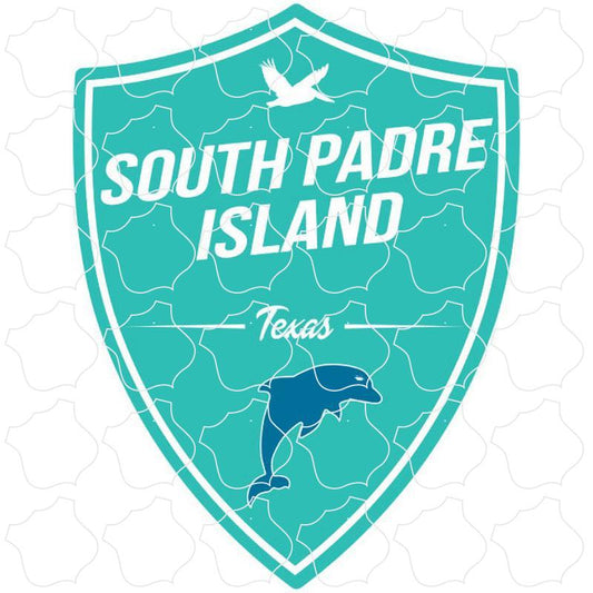 South Padre Island, TX Teal Dolphin Shield